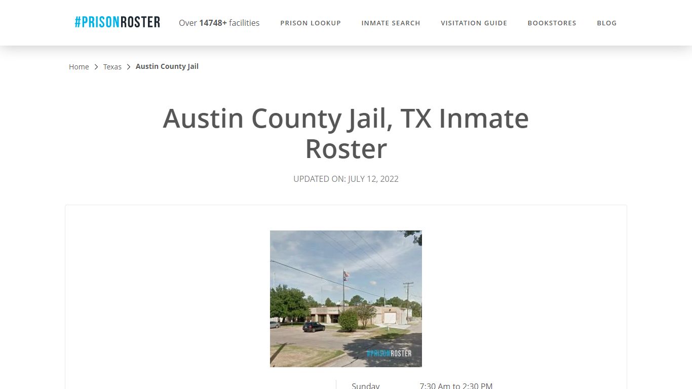 Austin County Jail, TX Inmate Roster - Inmate Locator